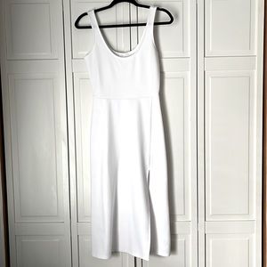 Leith Scoop Neck Midi Dress White - Small